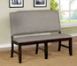 Teagan Dark Walnut/Gray Bench image