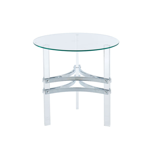 Tirso Chrome Round End Table image