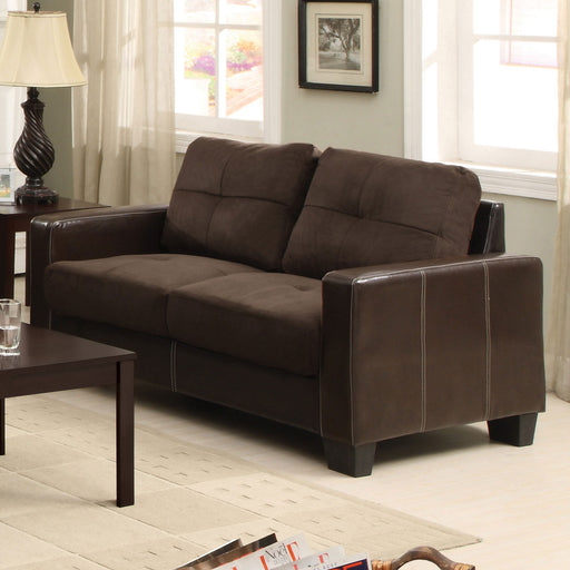 Laverne Chocolate/Espresso Love Seat, Chocolate image