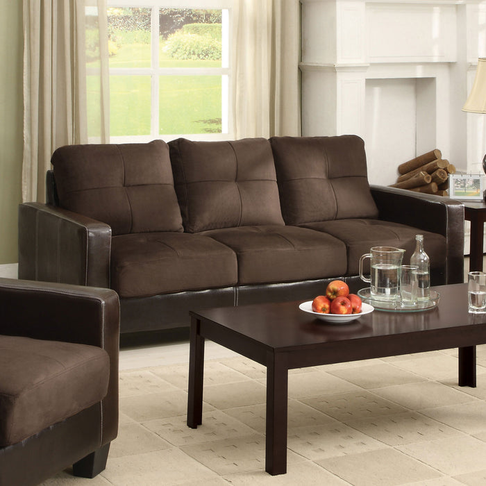 Laverne Chocolate/Espresso Sofa, Chocolate image