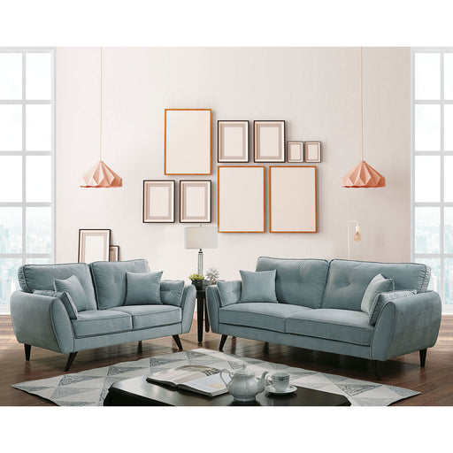 Phillipa Light Teal Sofa + Love Seat image