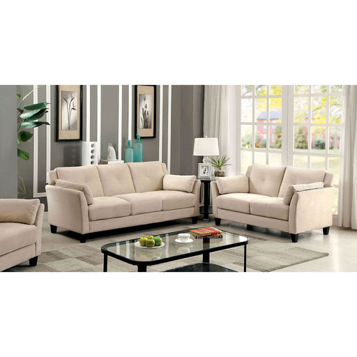 YSABEL Beige Sofa + Love Seat, Beige image