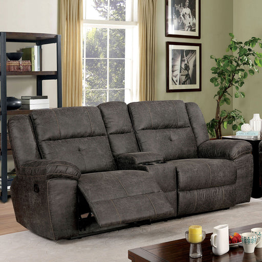 Chichester Dark Brown Sofa w/ 2 Recliners image