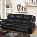 GATRIA Black Sofa w/ 2 Recliners image