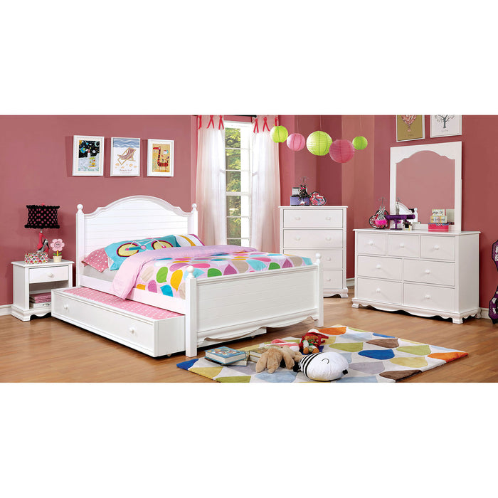 Dani White 4 Pc. Full Bedroom Set w/ Trundle image