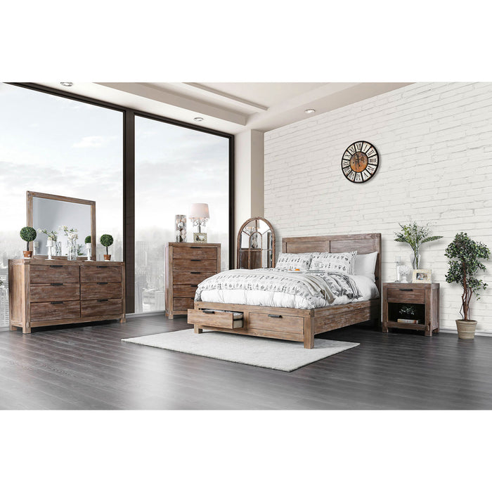 Wynton Weathered Light Oak 5 Pc. Queen Bedroom Set w/ Chest image