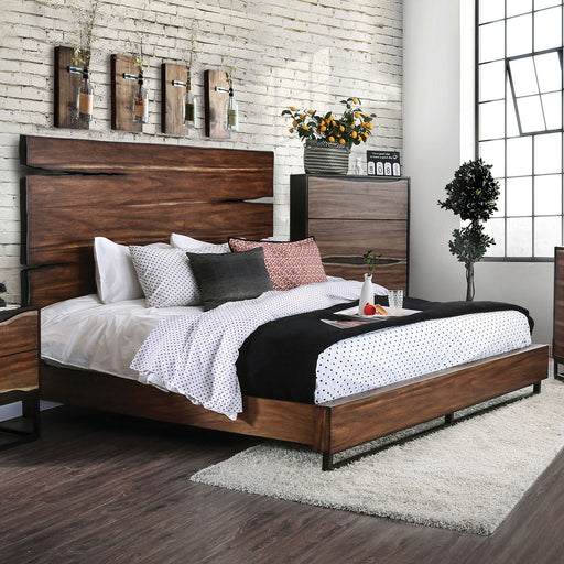 Fulton Dark Oak/Dark Walnut E.King Bed image