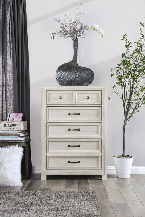 Tywyn Antique White Chest image