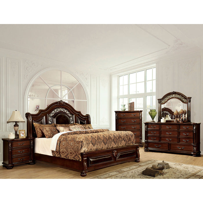 Flandreau Brown Cherry/Espresso 5 Pc. Queen Bedroom Set w/ Chest image