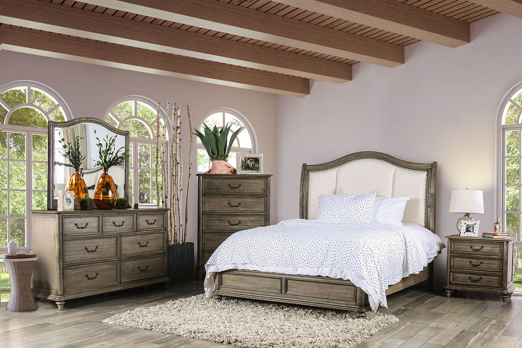 BELGRADE II Rustic Natural Tone/Ivory 5 Pc. Queen Bedroom Set w/ Chest image