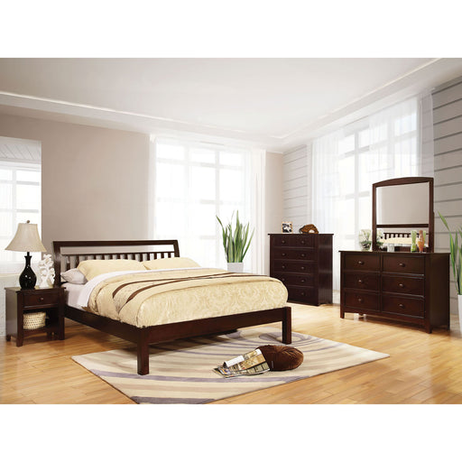 Corry Dark Walnut 5 Pc. Queen Bedroom Set w/ 2NS image