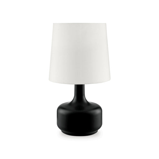 Farah Black 17"H Matte Black Table Lamp image