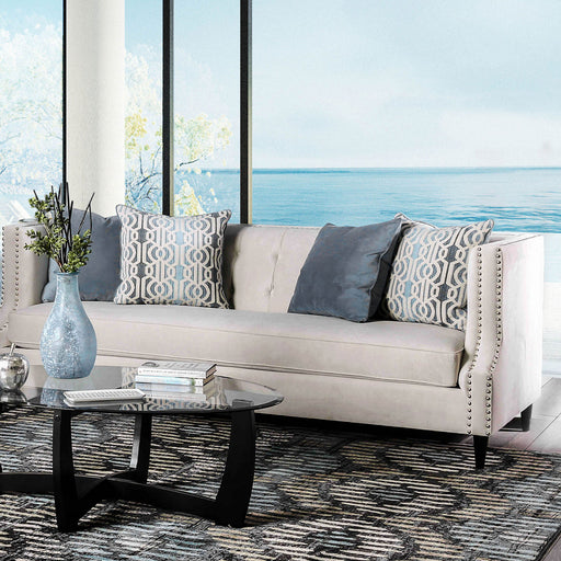 Tegan Beige/Light Blue Sofa image