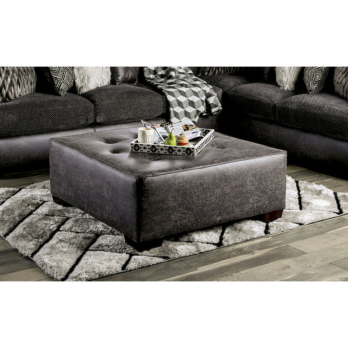 Gellhorn Gray Ottoman image