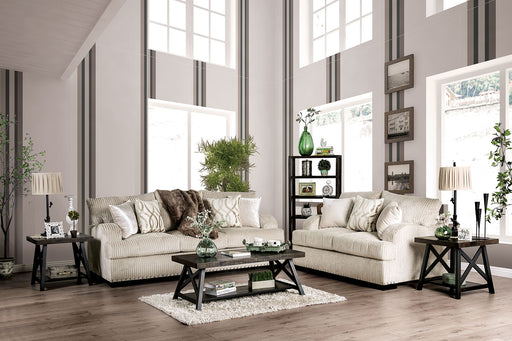 Zayla Golden Ivory Sofa + Love Seat image